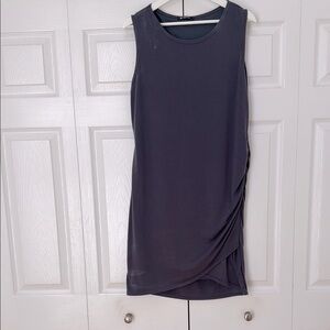 Elegant Sleeveless Gray Dress